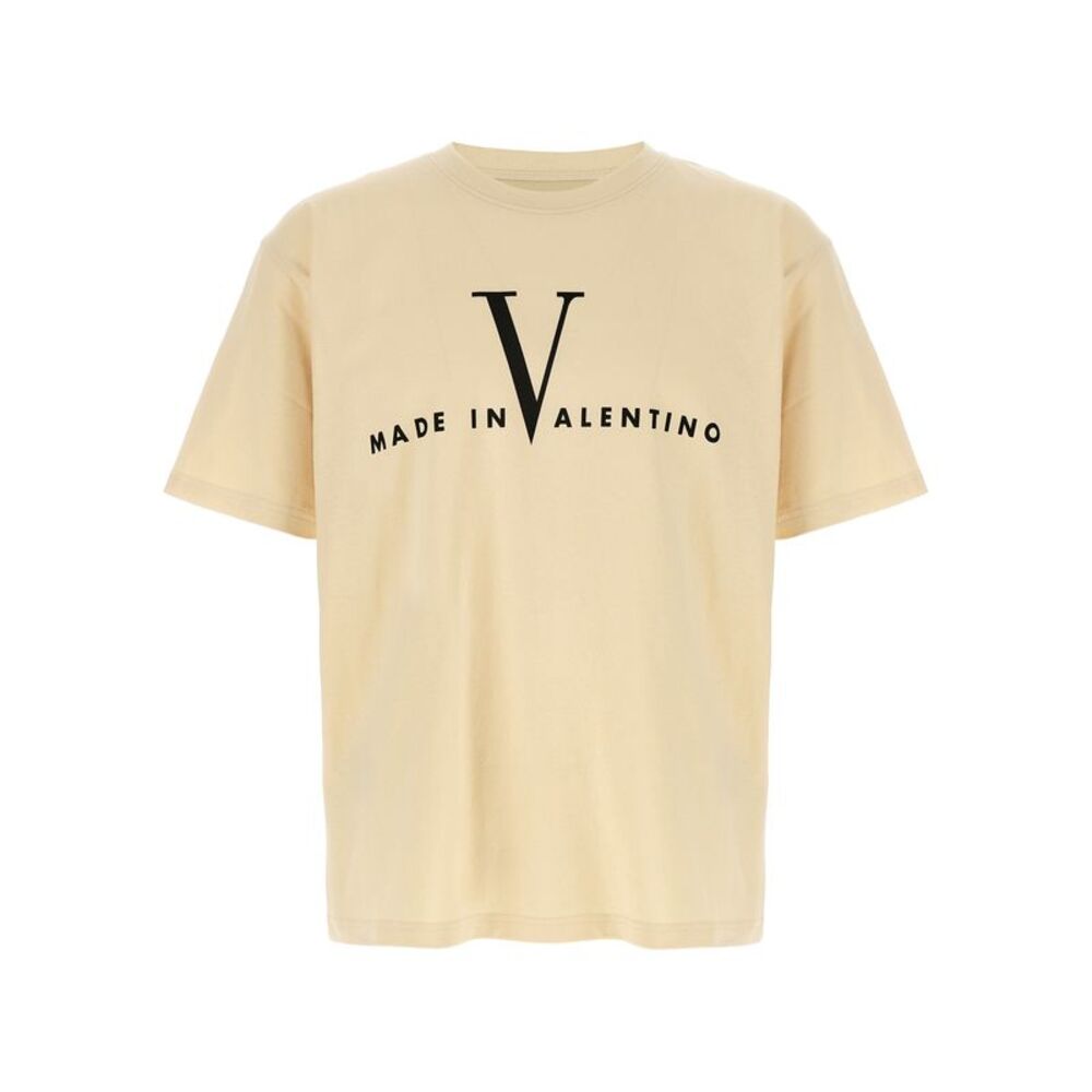 Valentino Garavani Beige Cotton Men's T-Shirt